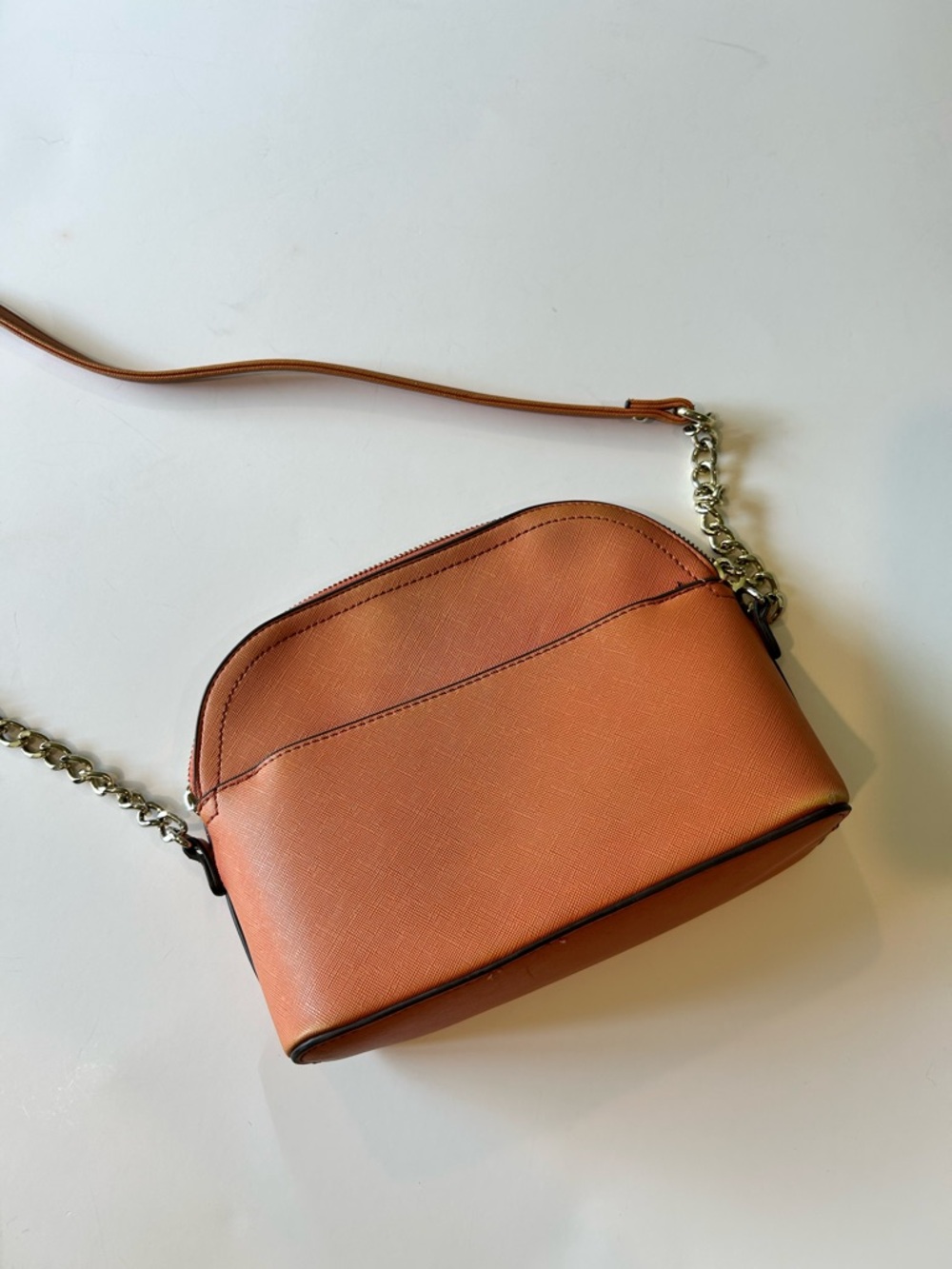 Steve Madden Orange Crossbody with Gold Chain - Picture 8 of 11